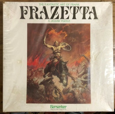 Frank Frazetta Berserker Puzzle from 1982 still in original shrink wrap