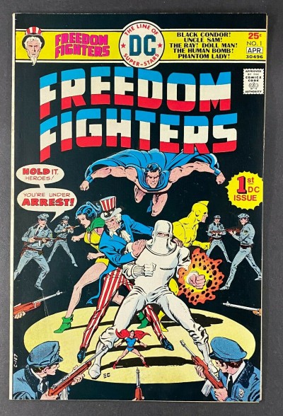 Freedom Fighters (1976) #1 FN+ (6.5) 1st Silver Ghost/King Samson Ernie Chan