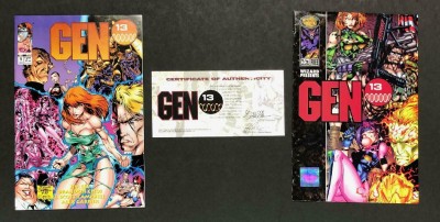 Gen 13 (1994) #1 + Wizard Presents: Gen 13 #1/2 with COA Set of 2 Image Comics