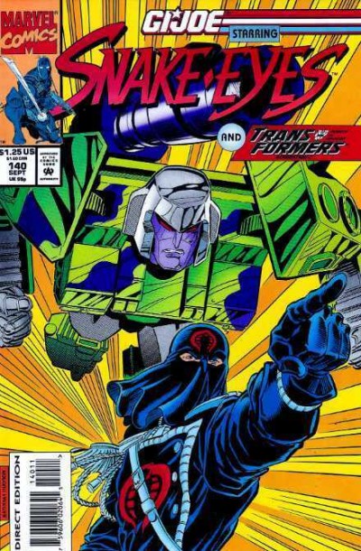 G.I. Joe: A Real American Hero (1982) #140 VF/NM Transformers Snake Eyes