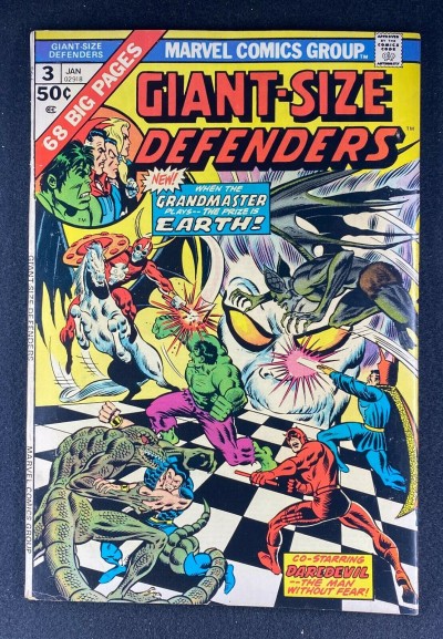 Giant-Size Defenders (1974) #3 VF- (7.5) 1st Appearance Korvac Jim Starlin Art