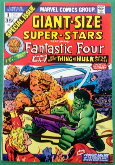 Giant-Size Super-Stars (1974) #1 Fantastic Four Hulk vs Thing battle cover