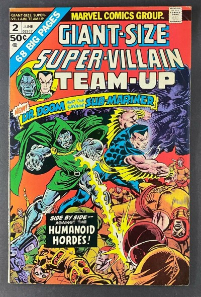 Giant-Size Super-Villain Team-Up (1975) #2 FN/VF (7.0) Sub-Mariner Dr. Doom