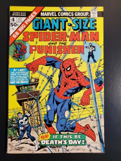Giant-Size Spider-Man #4 (1975) FN/VF 4th app Punisher 1st Moses Magnum|