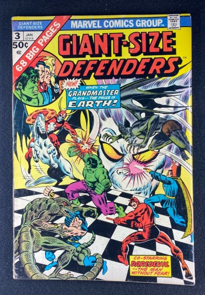 Giant-Size Defenders (1974) #3 FN/VF (7.0) 1st Appearance Korvac Jim Starlin Art