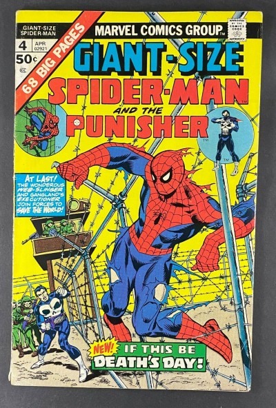 Giant-Size Spider-Man (1974) #4 VG/FN (5.0) 3rd Appearance The Punisher Gil Kane
