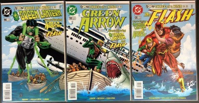 Green Arrow Lantern Flash (1998) # 96 130 135 NM Three Of A Kind crossover set