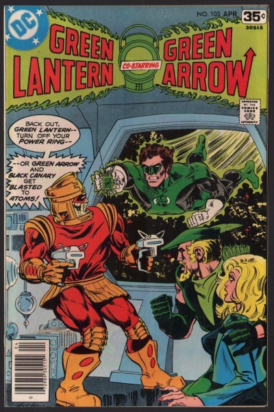 Green Lantern (1960) #103 with Green Arrow VF- (7.5) Black Canary