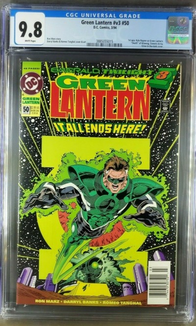 Green Lantern V3 #50 (1994) CGC 9.8 NM/M WP UPC 1st Kyle Rayner GL 3885055015|