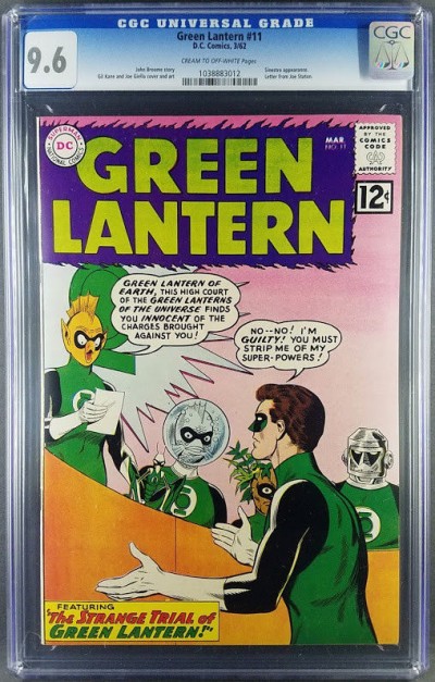 Green Lantern (1960) #11 CGC 9.6 (NM+) 2nd highest only 1 in 9.8 (1038883012)