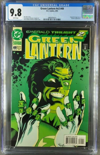 Green Lantern V3 #49 (1994) CGC 9.8 NM/M WP Emerald Twilight Part 2 3885055014|
