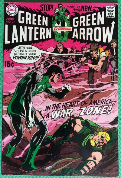 Green Lantern (1960) #77 with Green Arrow VF- (7.5) classic Adams & O'Neil