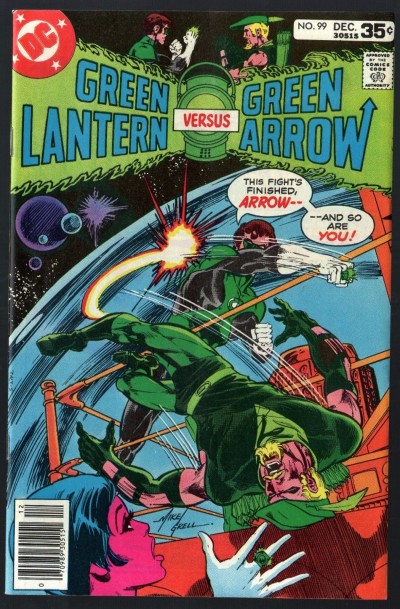 Green Lantern (1960) #99 with Green Arrow VF+ (8.5) 