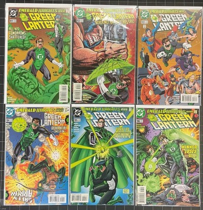 Green Lantern (1990) #'s 101 102 103 104 105 106 Complete Emerald Knights Lot