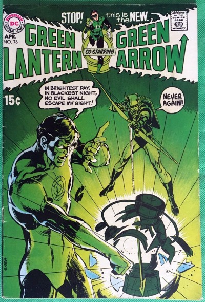Green Lantern (1960) #76 with Green Arrow FN- (5.5) classic Neal Adams 