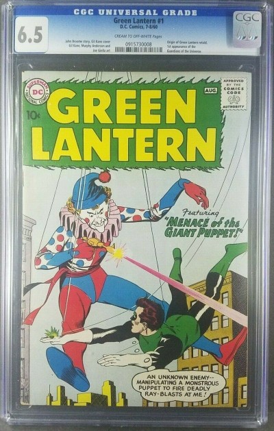 Green Lantern #1 (1960) CGC 6.5 F+ 1ST APP GUARDIANS OF THE UNIVERSE 0915730008|