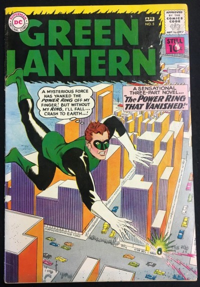 Green Lantern (1960) #5 VG/FN (5.0) Origin & 1st app Hector Hammond