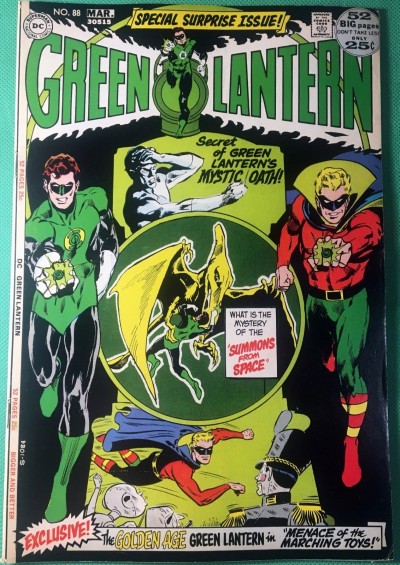 Green Lantern (1960) #88 FN+ (6.5) unpublished G.A. story Neal Adams cover & art