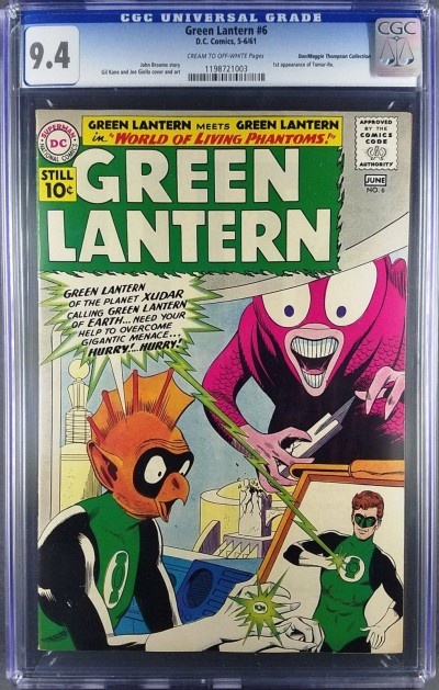 Green Lantern (1960) #6 CGC 9.4 1st app Tomar-Re highest graded (1198721003)