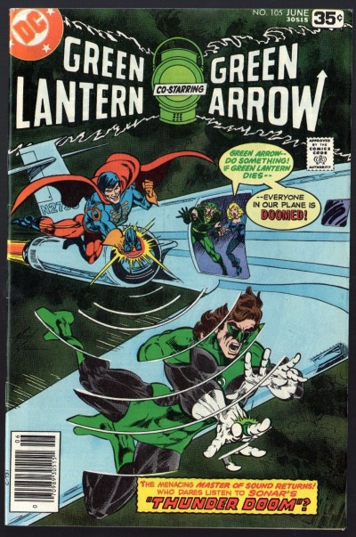 Green Lantern (1960) #105 with Green Arrow VF (8.0) vs Sonar Black Canary app