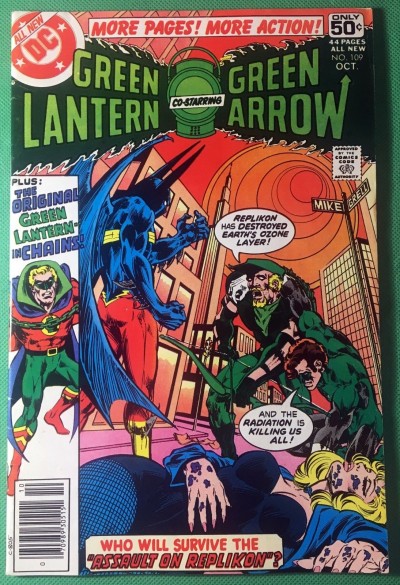 Green Lantern (1960) #109 FN/VF (7.0) w/Green Arrow G.A. G.L. Back up Story 