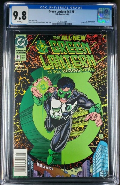 Green Lantern #v3 #51 (1994) CGC 9.8 NM/M WP UPC/NEWSSTAND 3975750002|