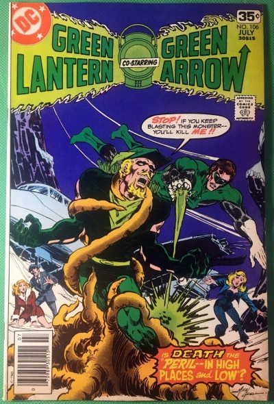 Green Lantern (1960) 106 FNVF (7.0) w/Green Arrow & Black Canary Mike Grell 