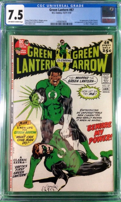 Green Lantern (1960) 87 CGC 7.5 1st app John Stewart Neal Adams art (1400659006)