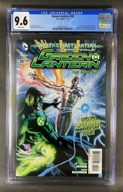 Green Lantern (2011) #20 CGC 9.6 White Pages 1st App Jessica Cruz (3822925022)