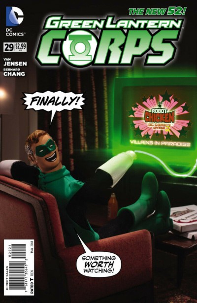 Green Lantern Corps (2011) #29 VF/NM-NM Robot Chicken Variant Cover