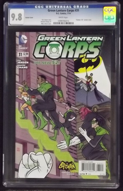 GREEN LANTERN CORPS (2011) #31 CGC 9.8 MIKE ALLRED BATMAN '66 VARIANT COVER