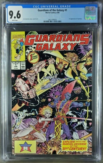 Guardians of the Galaxy #1 (1990) CGC 9.6 NM+ WP 1st app Taserface (3821184025)|