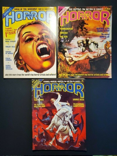 Hammer's House Of Horror lot #1,19,20 1978 George Romero/Frankenstein/Dracula|