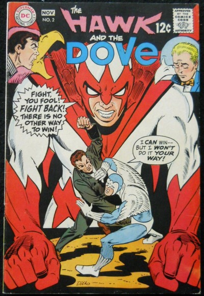HAWK AND THE DOVE #2 VF STEVE DITKO COVER & ART