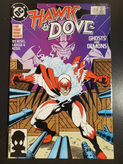 HAWK & DOVE #1 (1988) VF/NM (9.0) 1ST MAJOR ROB LIEFELD PUBLISHED WORK |