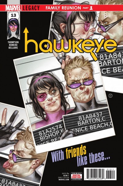 Hawkeye (2016) #13 VF/NM Julian Totino Tedesco Cover 