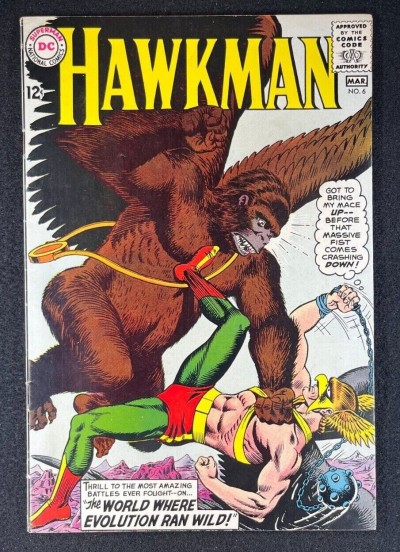 Hawkman (1964) #6 FN/VF (7.0) Murphy Anderson Cover and Art