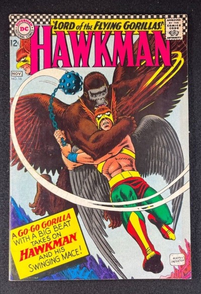 Hawkman (1964) #16 FN (6.0) Hawkgirl Murphy Anderson Cover and Art