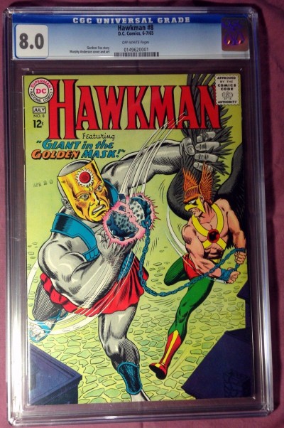 Hawkman (1964) #8 CGC graded 8.0 Murphy Anderson cover and art (0149620001) 
