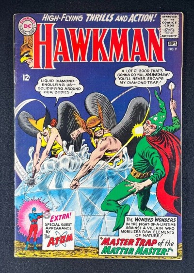 Hawkman (1964) #9 VG/FN (5.0) Hawkgirl Murphy Anderson Cover and Art