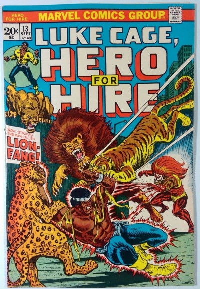 Hero for Hire (1972) #13 FN/VF (7.0) Luke Cage Power Man vs Lion Fang