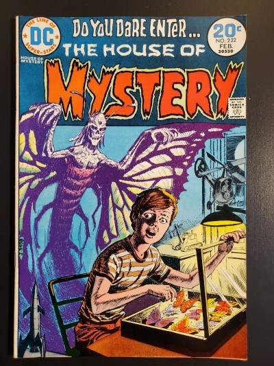 House of Mystery #222 (1974) VFNM (9.0) Butterfly Monster Luis Dominguez cover|