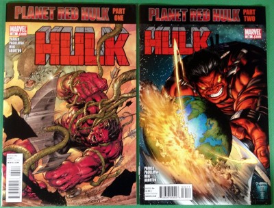 Hulk (2008) 34 & 35 VF/NM (9.0) complete set Planet Red Hulk 2 part story arc