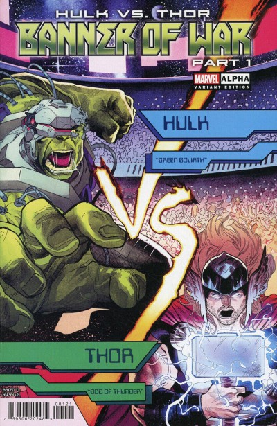 Hulk vs. Thor: Banner of War Alpha (2022) #1 NM Martin Coccolo 1:25 Variant