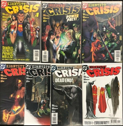Identity Crisis (2004) #1-7 NM (9.4) Complete set All Michael Turner Covers