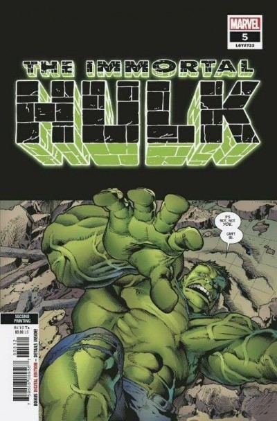 Immortal Hulk (2018) #5 (#722) VF+ 2nd Printing 