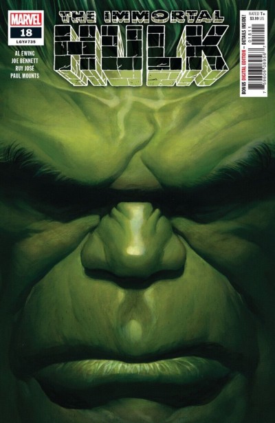 Immortal Hulk (2018) #18 (#738) NM Alex Ross Cover Hulk