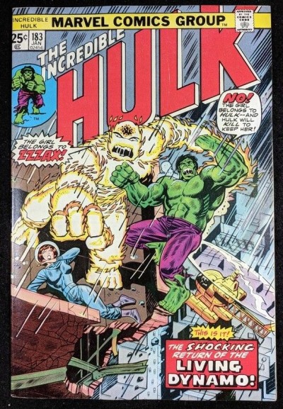 Incredible Hulk (1968) #183 VF- (7.5) vs Zzzax