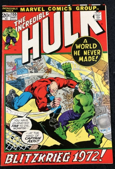 Incredible Hulk (1968) #155 VF- (7.5) vs Captain Axis 1st app Shaper OF Worlds