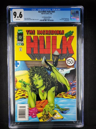 Incredible Hulk #441 1996 CGC 9.6 NM+ She-Hulk Pulp Fiction homage rare 150 UPC|